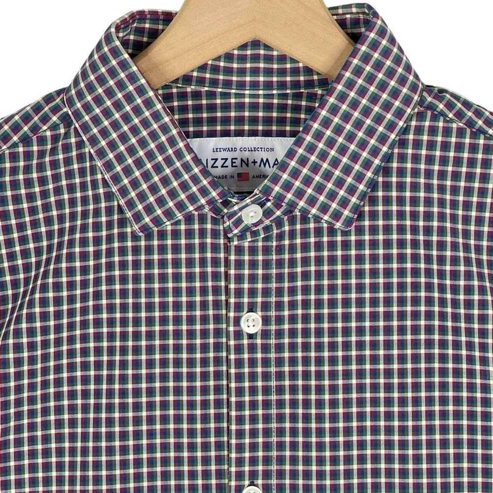 Mizzen+Main Multicolor Plaid Dress Shirt